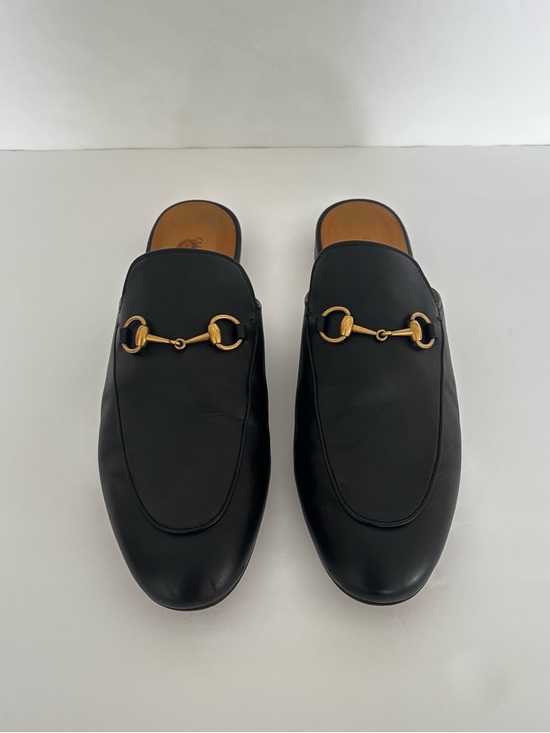 Gucci Shoes - Gucci Black Leather Slip-On Loafers with Gold Horsebit - Complete Box Set